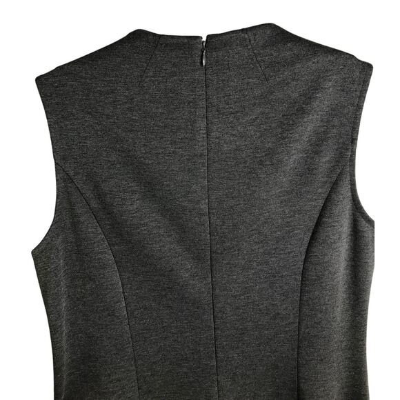 Donna Morgan Dress Womens Size‎ 6 Charcoal Gray Sleeveless Back Zip Classic - Picture 5 of 8
